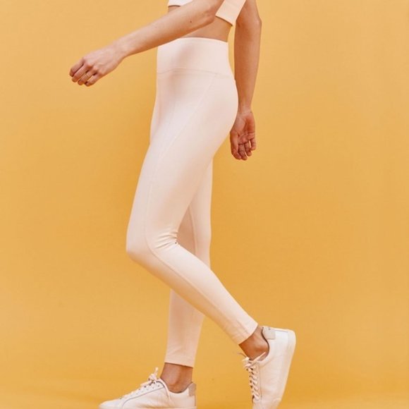 girlfriend collective Pants - Girlfriend Collective Leggings Hi Rise Sand M